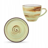 Wilmax Kaffee Tassen & Untertassen Set 6-teilig, 110 ml, ColorBoom WL-669134/AB6